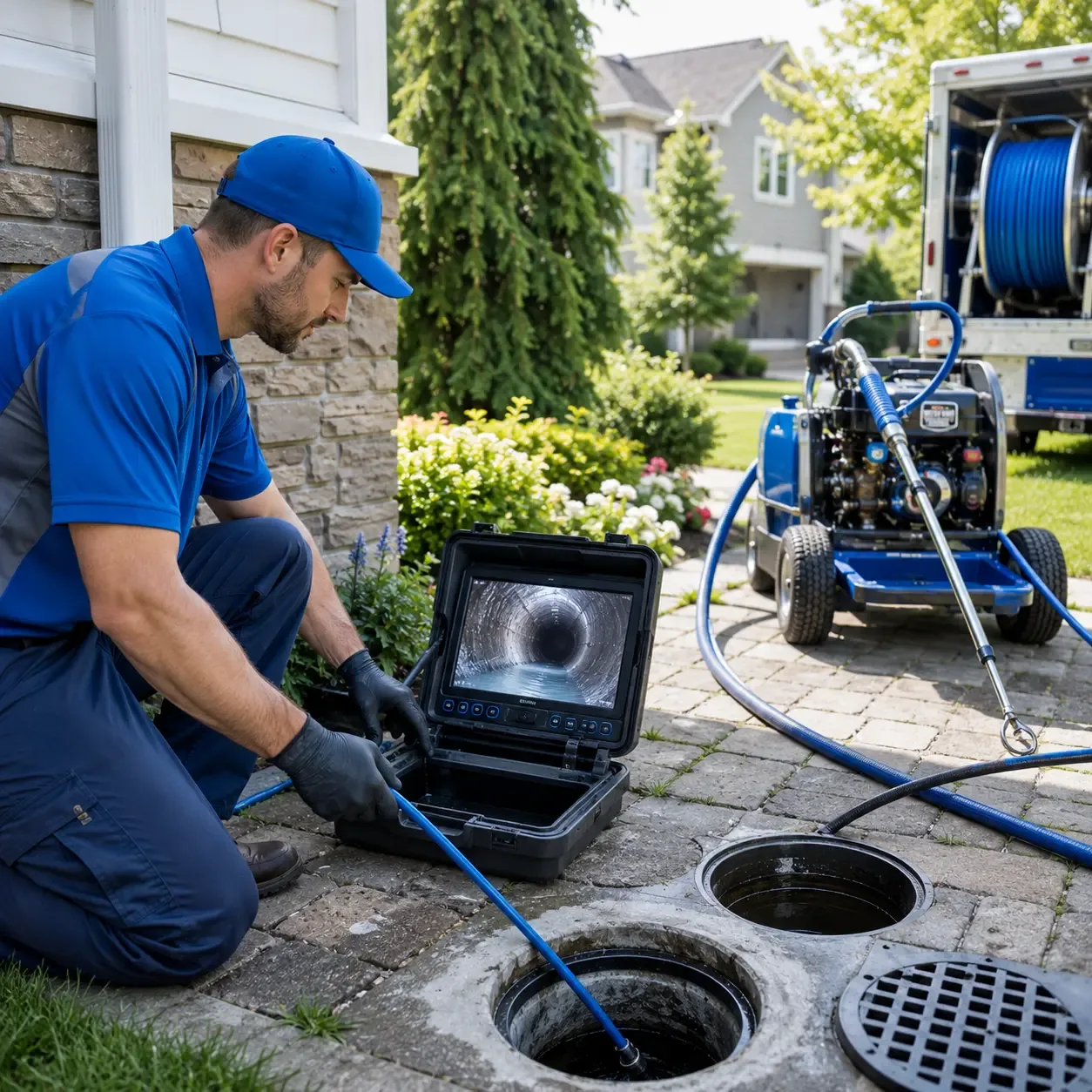 Outdoor drain cleaning professionals serving Bristol, CT